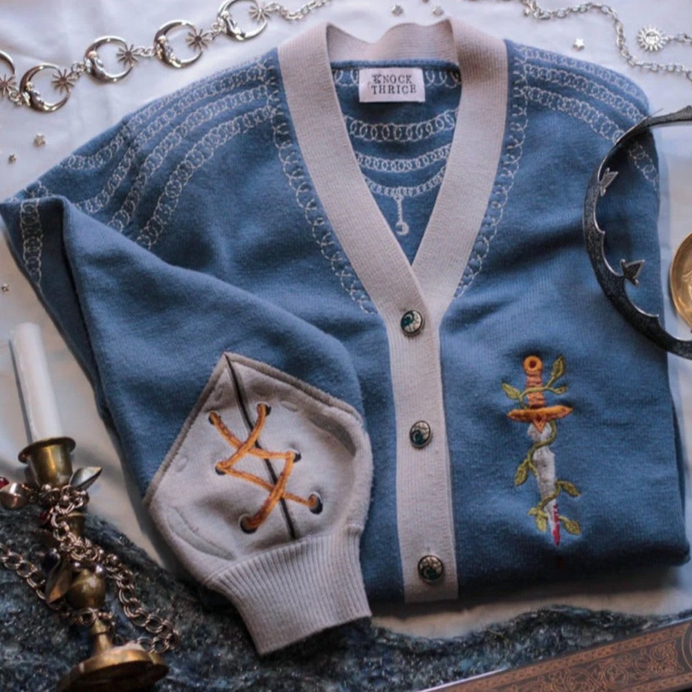Knock Thrice- Knight in Cozy Armour Cardigan